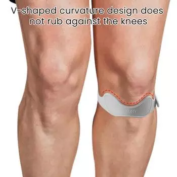 Ремень для поддержки сухожилия надколенника для мужчин и женщин, регулируемый стабилизатор надколенника, наколенник для снятия боли при тендините, баскетболе, беге, прыжках, приседаниях 1pc