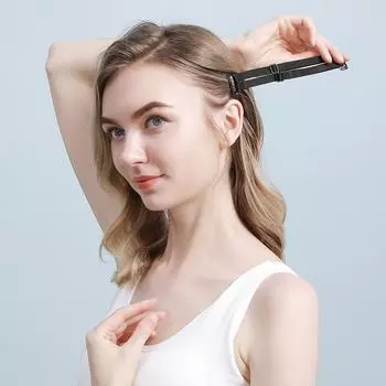 Ремень для подтяжки лица, лента для мгновенной подтяжки лица, регулируемая эластичная лента с зажимом для волос для подтяжки лица, удаления морщин вокруг глаз Brown Single belt