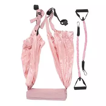 Ремень для растяжки поясницы и спины, растягивающий тренажер для растяжки, инверсия сплит-фитнеса, гамак, розовый