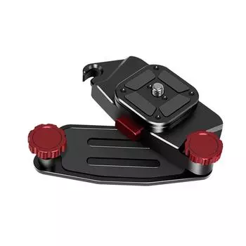 Ремень для рюкзака для камеры с быстросъемным креплением, зажим для плечевого ремня, винт 1/4 дюйма, алюминиевый сплав чёрный