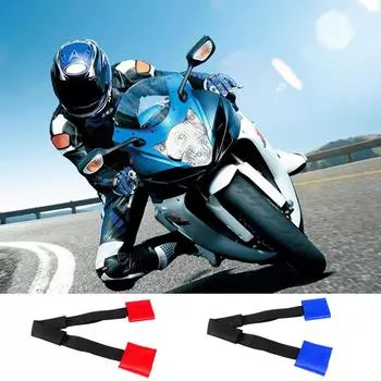 Ремень для руля мотоцикла, передняя вилка, прочные стяжные ремни для мотоцикла, универсальные для мотоцикла-внедорожника, электрического велосипеда синий