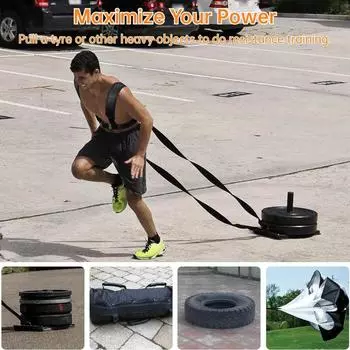 Ремень для салазок, фитнес-тренировка с отягощениями, скорость, ловкость, беговая шина, ремень для тренировки с отягощением