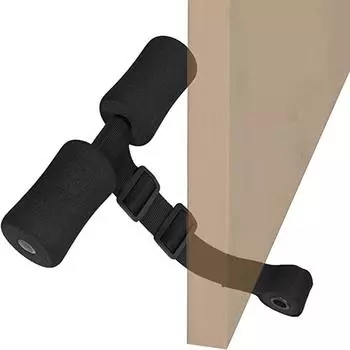 Ремень для сгибания подколенных сухожилий, скандинавские домашние тренировки для снаряжения, сгибания подколенных сухожилий, испанские приседания, сгибание живота, товары для домашнего фитнеса Black