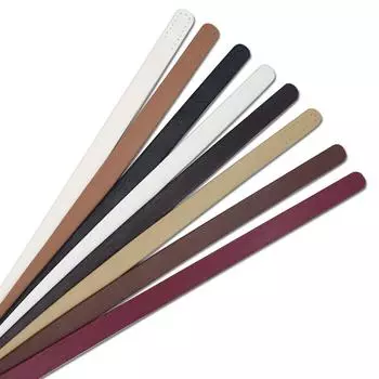 Ремень для сумки из искусственной кожи ручной работы с пористой ручкой - 60 см темный кофе