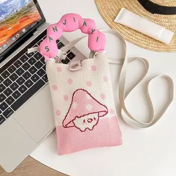 Ремень для сумки на плечо с вышитыми буквами, регулируемая сменная ручка для кошелька, ремешок на запястье из хлопка розовый