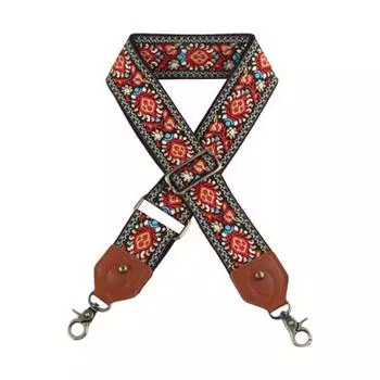 Ремень для сумки на плечо в этническом стиле с вышивкой из жаккарда. Отличная прочность. Большие подшипники для переноски. Сменный ремень для сумки.