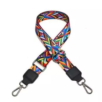 Ремень для сумки Valerie, сменный ремень через плечо, широкий, модный, регулируемый, холщовый, ремень для сумки для женщин (Черное_оборудование)