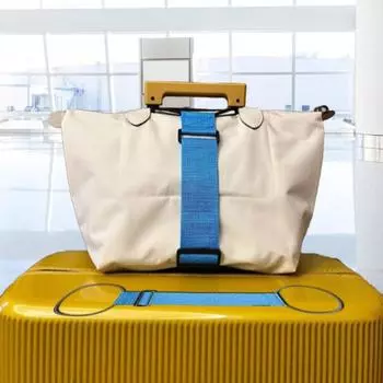 Ремень для упаковки чемодана Эластичный ремень для крепления чемодана с пряжками для надежного закрытия Регулируемый ремень для багажа без помощи рук для ковриков для йоги