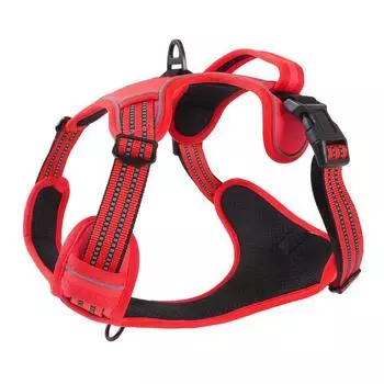 Ремень для выгула собак, универсальный светоотражающий жилет, поводок для собак, грудь, спина M size