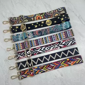 Ремень для женской сумки через плечо, регулируемый - полиэстер, сменный плечевой ремень, аксессуар Light Gold Buckle