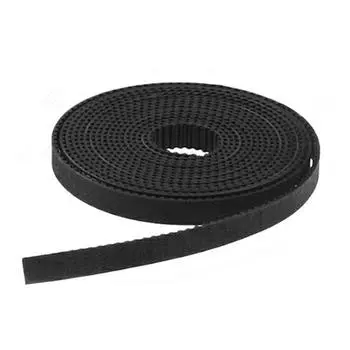 Ремень ГРМ для 3D-принтера GT2, ширина 6/10 мм, длина 1 м, универсальный резиновый синхронный зубчатый ремень, детали для 3D-принтера, аксессуары 6mm чёрный