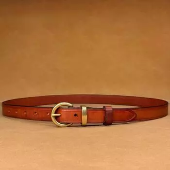 Ремень из цинкового сплава с квадратной пряжкой для женщин, ремень женский кожаный универсальный декор 90cm-120cm верблюд