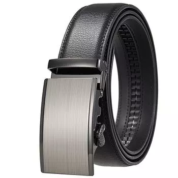 Ремень из двухслойной коровьей кожи, автоматическая пряжка, мужской кожаный ремень Ly36-5199-1 110-130CM