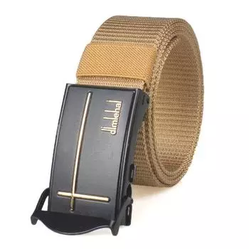 Ремень из холста, мужской плетеный ремень из нейлона с автоматической пряжкой, нескользящий, прочный, дышащий, ремень для стойл 120cm малиновый