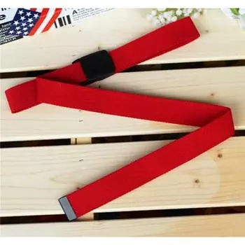 Ремень из холста с регулируемой пряжкой из холста Повседневные ремни Тактический ремень One Size красный