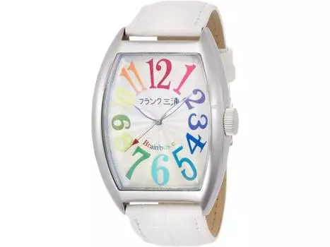 Ремень из искусственной кожи FRANKMIURA Watch Unit 6 Magnum белого цвета FM06K-CRW Не водонепроницаемый