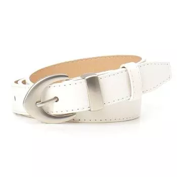 Ремень из искусственной кожи с леопардовым принтом, женский простой стиль, модный джинсовый декоративный ремень, высококачественный женский ремень белый