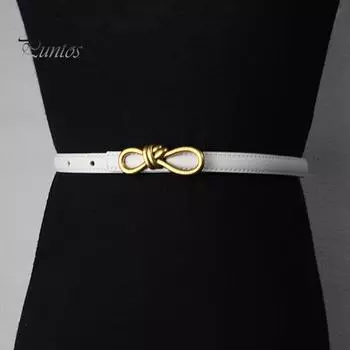 Ремень из искусственной кожи с застежкой-молнией, пуговицами в форме банта, множеством отверстий, регулируемой длиной, тонкий пояс верблюд