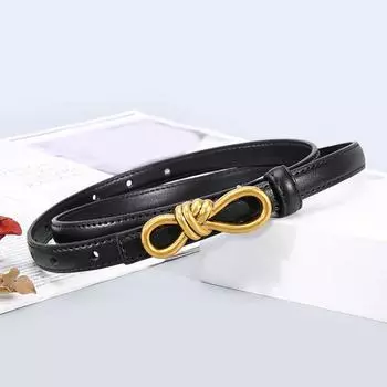 Ремень из искусственной кожи с застежкой-молнией, пуговицами в форме банта, множеством отверстий, регулируемой длиной, тонкий пояс верблюд