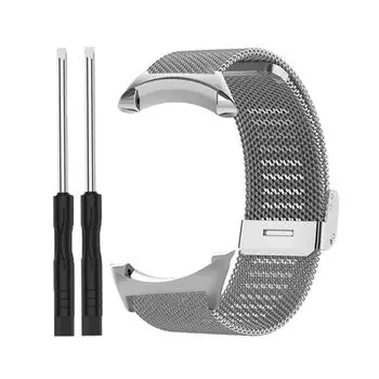 Ремень из металлической сетки шириной 22 мм. серебряный