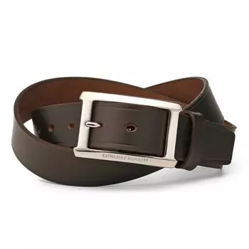 Ремень из натуральной кожи 506028 Шоколадный [Catherine Hamnett] Мужской [12]