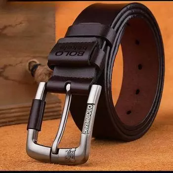 Ремень из натуральной кожи для мужчин, мужской джинсовый ремень, мужской высококачественный повседневный ремень для брюк, винтажный ремень с пряжкой 105cm
