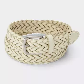 Ремень из сетчатой кожи GU by Uniqlo 09 BLACK/M