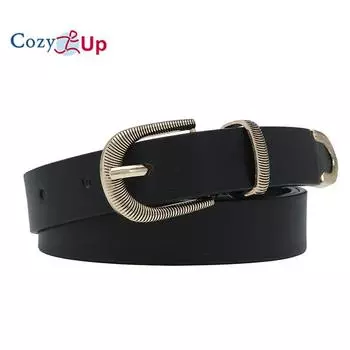 Ремень из сплава с пряжкой в стиле ретро, универсальный, для джинсов, декоративный, широкий, женский 106x2.3cm белый