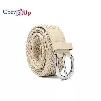 Ремень из вощеной веревки для женщин, ремень в стиле ретро для джинсов, ремень с пряжкой 105x3.2cm красный