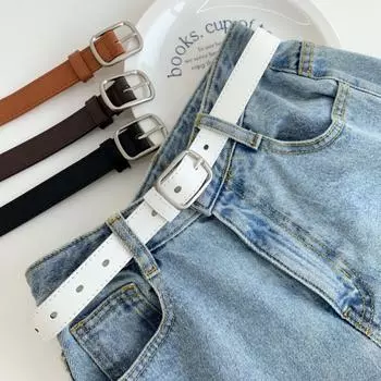 Ремень кожаный серебристый Blue City объемный 4 цвета