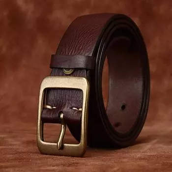 Ремень мужской индивидуальный потертый тисненый выцветший винтажный потертый первый слой коровьей кожи универсальный повседневный ремень для джинсов