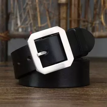 Ремень мужской итальянский утолщенный глянцевый чистый коровья кожа нержавеющая сталь пряжка универсальный винтажный джинсовый ремень мужской 100cm