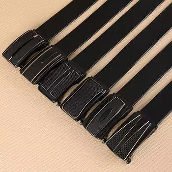 Ремень мужской из ПВХ с автоматической пряжкой Advanced Sense Casual Business Can Cut с автоматической пряжкой для мужчин 120 Belt Men