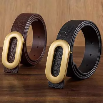 Ремень мужской кожаный пряжка первый слой настоящая коровья кожа мужской интерьерный деловой молодежный ручной работы с пряжкой из доски мужской ремень 105cm