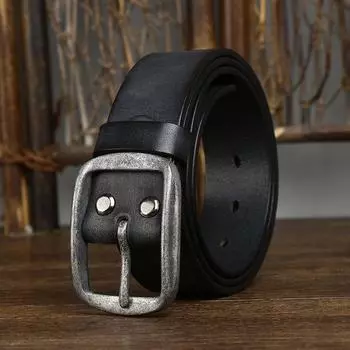 Ремень мужской, мытый, ручной работы, ретро, старая мода, американская, из натуральной кожи крупного рогатого скота, со стальной пряжкой, ремень для джинсов 100cm