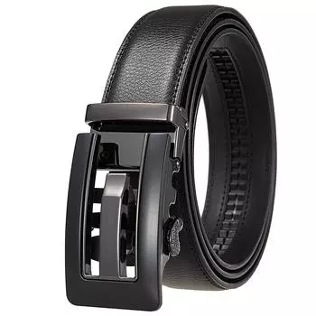 Ремень, мужской ремень с автоматической пряжкой, ремень из коровьей кожи, мужской ремень Ly25-0355-1 110-130CM