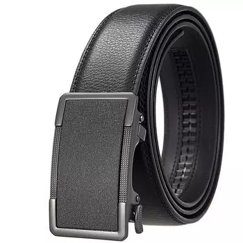 Ремень мужской с матовой пряжкой, деловой модели, ремень с автоматической пряжкой Ly36-25603-1 110-130CM