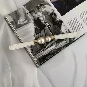 Ремень на жемчужной пряжке Юбка Женское пальто Модное платье Эластичная резинка на талии Печать