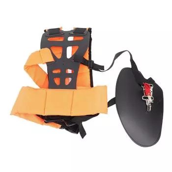 Ремень наплечный для триммера с мягкой подкладкой, регулируемый ремень для газонокосилки, нейлоновый, двойной, на плечо