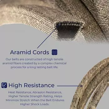 Ремень палубы 42 дюйма GX20072 GY20570 для John Deere LA100 LA105 LA110 (1/2 х 103 дюйма)