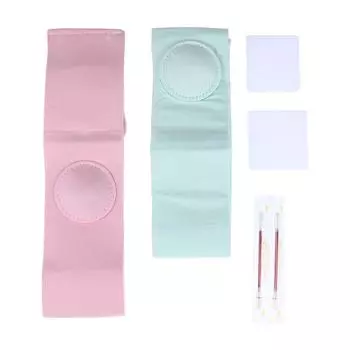 Ремень пупочного пояса терапии грыжи Бреатабле эластичный хлопковый для детей розовый