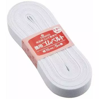 Ремень резиновый Clover Value шириной 15 мм, белый 26-075