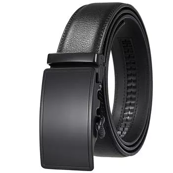 Ремень с автоматической пряжкой, мужской ремень, двухслойная воловья кожа Ly25-1070-1 110-130CM
