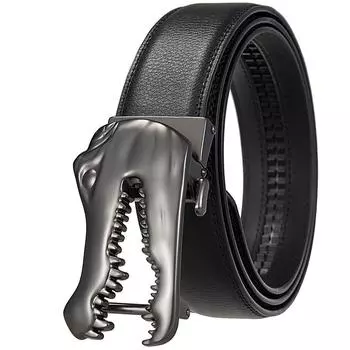 Ремень с автоматической пряжкой, мужской ремень, двухслойная воловья кожа Ly36-21960-1 110-130CM