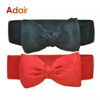 Ремень с бантом для женщин, эластичный широкий эластичный пояс, модный высококачественный пояс для платья, женские джинсы, ремень для брюк DT024 70cm белый