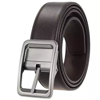 Ремень с пряжкой из 3 предметов, повседневный ремень, двухслойный ремень из коровьей кожи, ремень, перфорированный ремень Ly35-33783-3 110-130CM