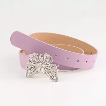 Ремень со стразами и бабочками, регулируемая длина, дизайн с несколькими отверстиями, женский пояс, однотонный ремень, аксессуары для костюма верблюд