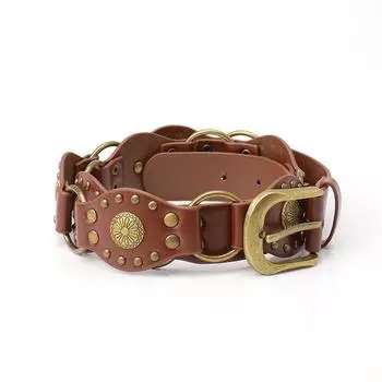 Ремень в стиле вестерн-ковбой, женские аксессуары, винтажный пояс из сплава, женская декоративная юбка, брюки-карго, широкий ремень для тяжелой промышленности