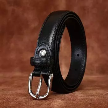 Ремень женский 2. 4 см в ширину Простой модный универсальный ремень из натуральной кожи Модный повседневный доступный роскошный стиль украшения для женщин 90cm