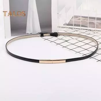 Ремень женский из искусственной кожи, регулируемый, тонкий, с застежкой-кнопкой, декоративный пояс для платья, аксессуары для одежды верблюд